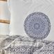 Постільна білизна Karaca Home - Calipso indigo індіго pike jacquard, Євро, 240х260 см., 200х220 см., 50х70 см., 2