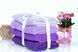 Набір рушників Hobby 4шт RAINBOW Lila 70*140 фіолетовий, Набір з різних кольорів