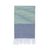 Рушник Barine Pestemal - Marble 90 * 160 Green-Indigo, Синій