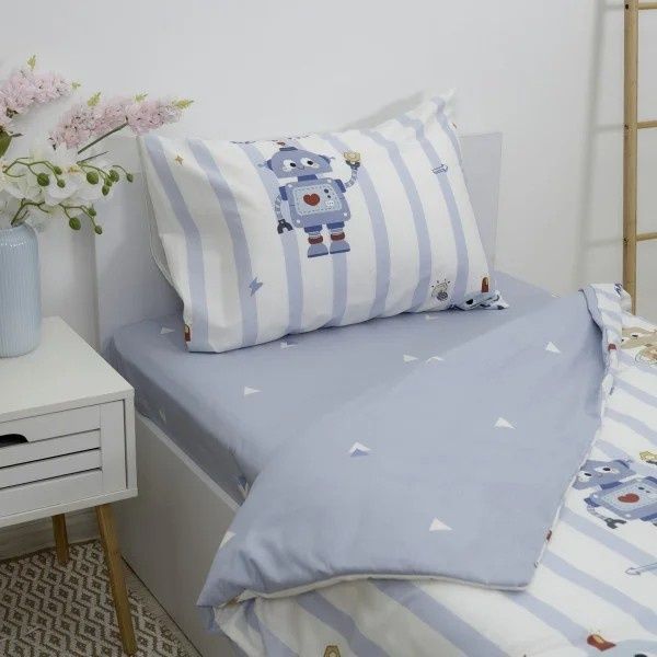 Постільна білизна підліткова Viluta Сатин Twill 801, Полуторний, 150х220 см., 143х210 см., 1, 50х70 см., 1