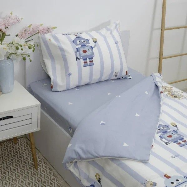 Постільна білизна підліткова Viluta Сатин Twill 801, Полуторний, 150х220 см., 143х210 см., 1, 50х70 см., 1