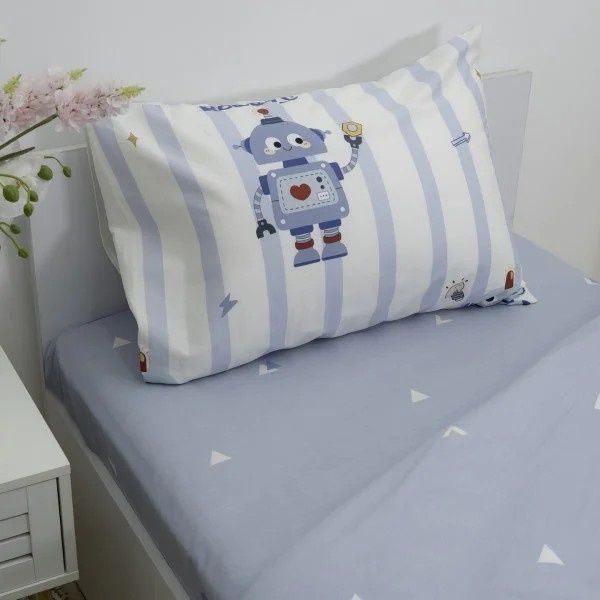 Постільна білизна підліткова Viluta Сатин Twill 801, Полуторний, 150х220 см., 143х210 см., 1, 50х70 см., 1