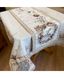 Доріжка на стіл Прованс Золоті свята, Кавовий, 35х100 см., Прямокутні