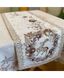 Доріжка на стіл Прованс Золоті свята, Кавовий, 35х100 см., Прямокутні