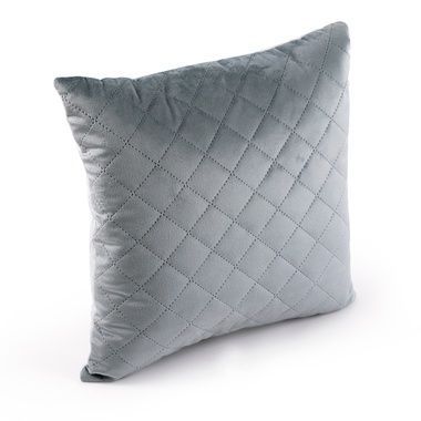 Подушка декоративна РУНО Dark Grey ромб, Сірий, 40х40 см.