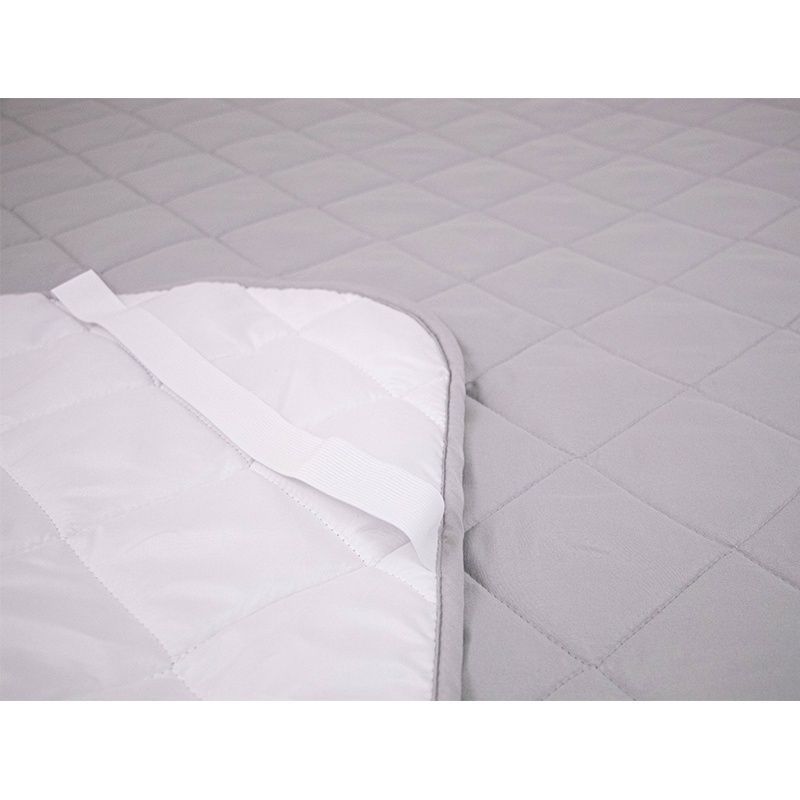 Наматрацник РУНО на резинці  Grey White стьобаний, Білий, 120х190 см., Стьобаний