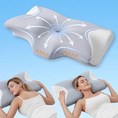 Подушка ортопедична IDEIA ErgoSleep, Білий, 61х34х12 см., 1140 г.