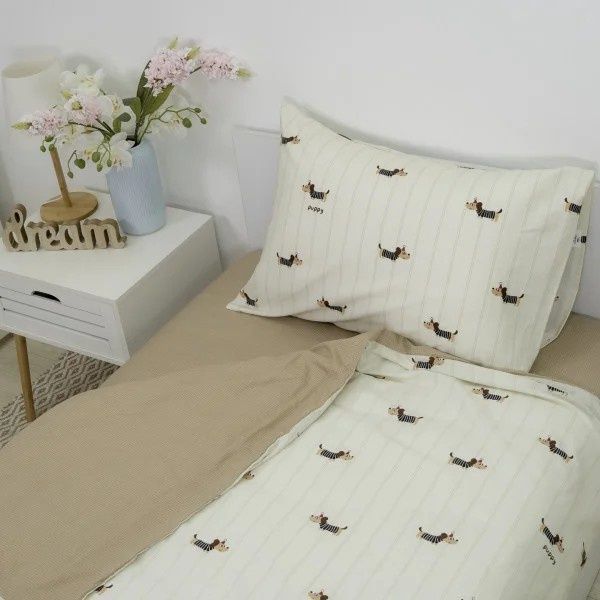Постільна білизна підліткова Viluta Сатин Twill 807, Полуторний, 150х220 см., 143х210 см., 1, 50х70 см., 1