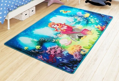 Килим в дитячу кімнату Confetti Mermaid Mavi 100x150, Бірюзовий