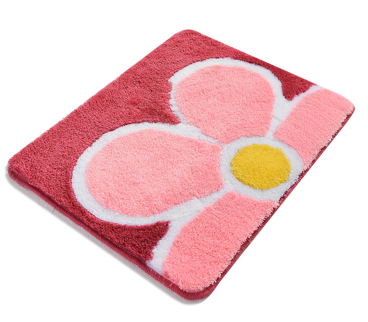 Килимок для ванни Chilai Home FLOWER FUSYA 50х60 см., Фуксія