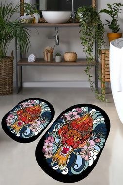 Килимки для ванної кімнати Chilai Home LAKINGO DJT 2LI , Чорний