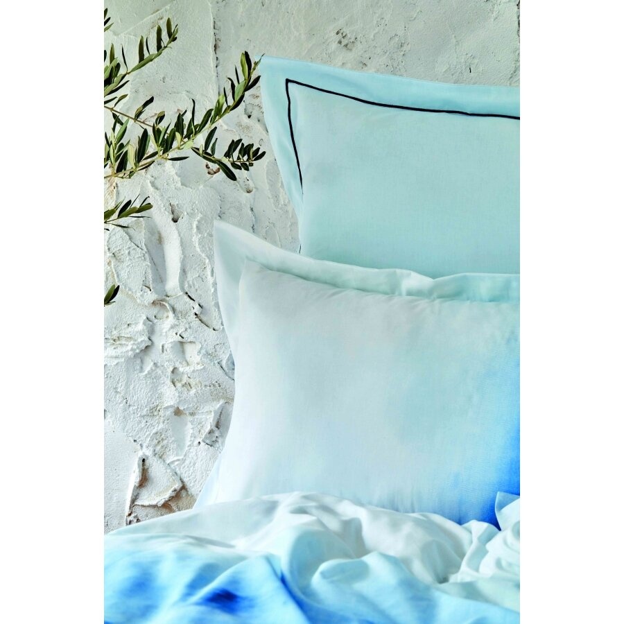 Постільна білизна Karaca Home ранфорс - Batis mavi 2020-2 блакитний, Євро, 240х260 см., 200х220 см., 1, 50х70 см., 4