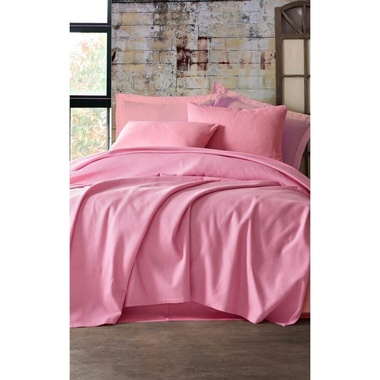 Покривало піке Eponj Home - Deportes pembe рожевий, 200х235 см., Двоспальний, Двоспальний євро