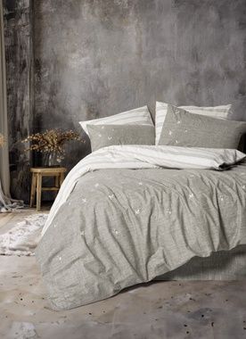 Комплект постільної білизни Cotton box MOKE KAHVE, Євро, 240х260 см., 200х220 см., 1, 50х70 см., 4