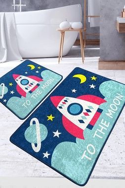 Коврик Chilai Home NAMOON BANYO HALISI DJT 2 LI SET , Синій