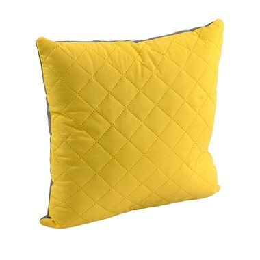 Подушка декоративна РУНО Yellow Grey, Жовтий, 40х40 см.