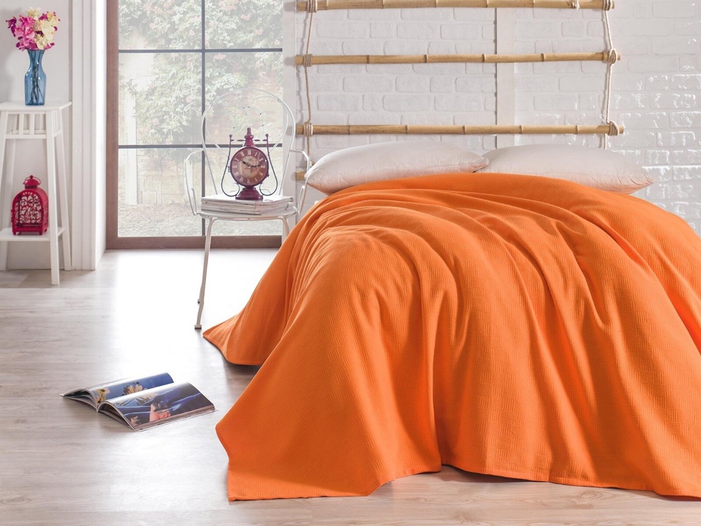 Покривало Diva Damas Orange, 200х240 см., Двоспальний, Двоспальний євро