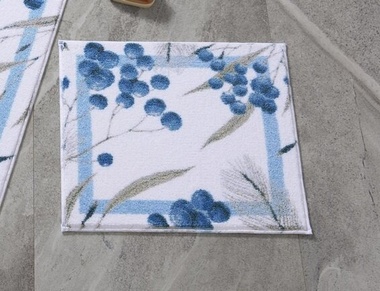 Килим для ванної Confetti Allium Mavi 50x57, Голубий