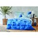 Постільна білизна Karaca Home ранфорс - Batis mavi блакитний, Полуторний, 180х240 см., 160х220 см., 1, 50х70 см., 2