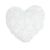 Подушка Прованс Серце white Rose з мережкою 28х28 см.