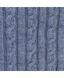 Плед Прованс SOFT коси Синій меланж (020), 90х130 см.
