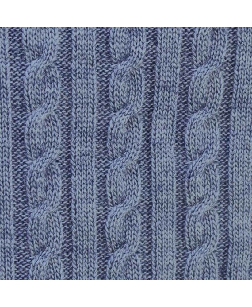 Плед Прованс SOFT коси Синій меланж (020), 90х130 см.