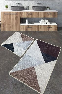 Коврик Chilai Home PHELL BEJ BANYO HALISI DJT 2Lİ , Сірий