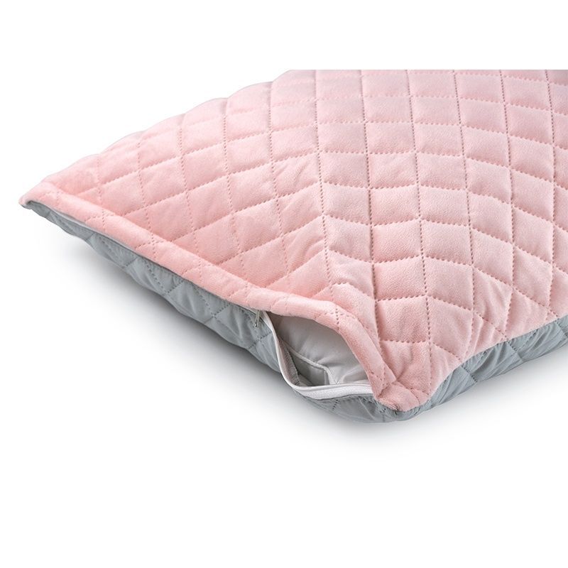 Чохол на подушку РУНО Pink and Grey ромб, Рожевий, 50х70 см.