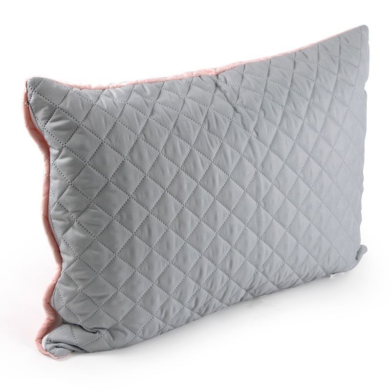 Чохол на подушку РУНО Pink and Grey ромб, Рожевий, 50х70 см.