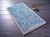 Килимок для ванни Confetti Stencil Antik Mavi 57х100 см., Голубий