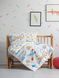 Дитяча постільна білизна в ліжечко Cotton box Sky Mavi, Білий