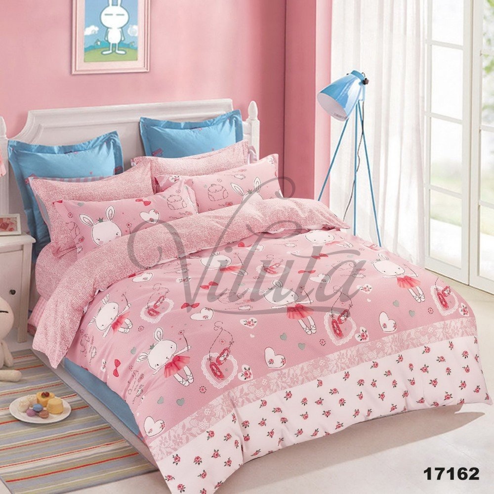 Постільна білизна в ліжечко Viluta 17162 ранфорс рожевий, Рожевий