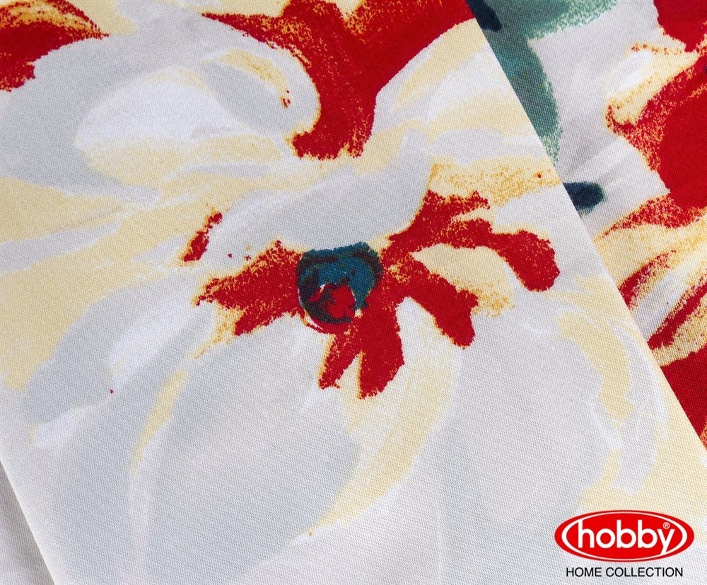 Постільна Білизна HOBBY Sateen Lavida червоний, Євро, 240х260 см., 200х220 см., 1, 50х70 см., 4