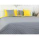 Покривало стьобане Руно Yellow Grey, 150х220 см., Полуторний