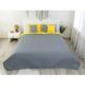 Покривало стьобане Руно Yellow Grey, 150х220 см., Полуторний