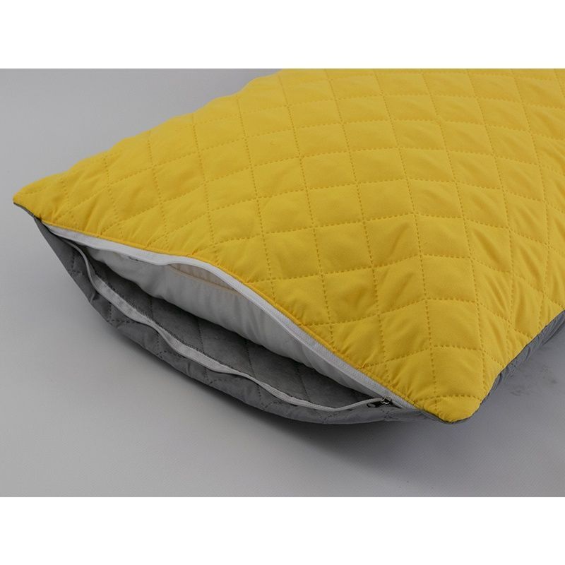 Чохол на подушку РУНО Yellow Grey, Жовтий, 50х70 см.