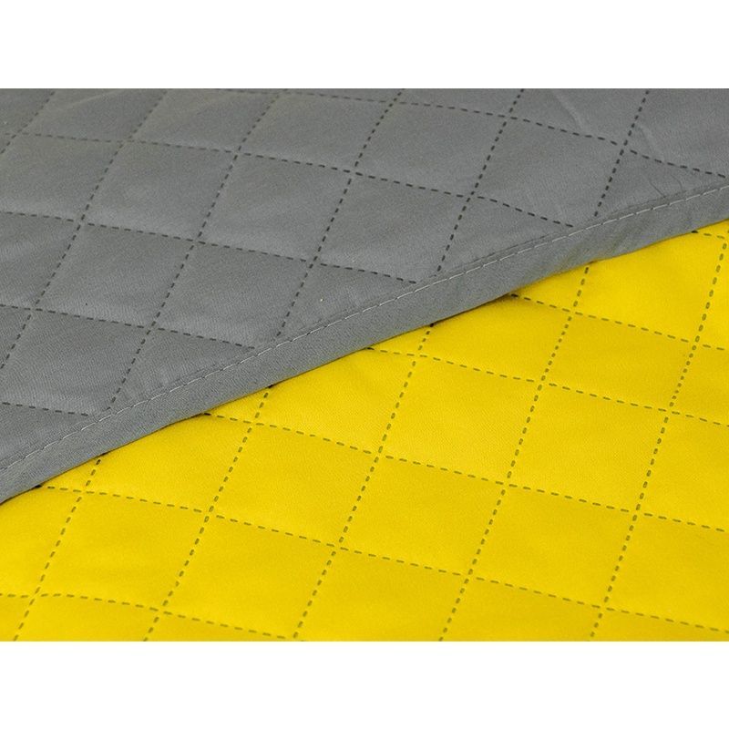 Покривало стьобане Руно Yellow Grey, 150х220 см., Полуторний
