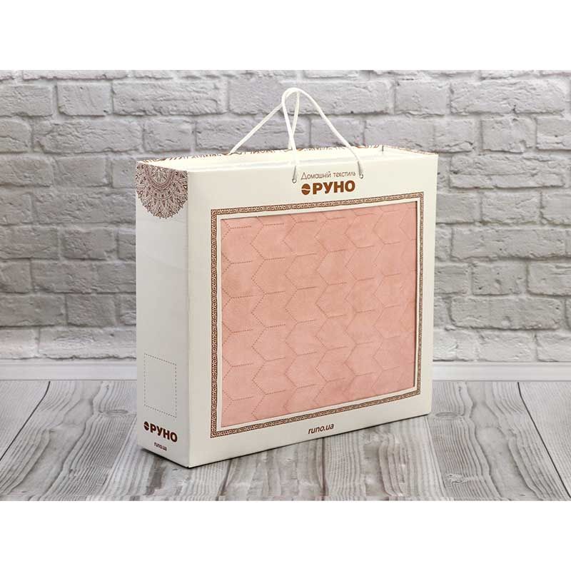 Покривало стьобане Руно Apricot, 150х220 см., Полуторний