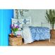 Постільна білизна Karaca Home ранфорс - Perissa mavi 2020-2 блакитний, Євро, 240х260 см., 200х220 см., 1, 50х70 см., 4