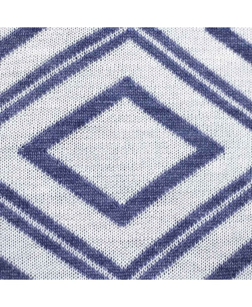 Плед Прованс Плитка синій меланж-біла AVVА 020/008, 130х180 см.
