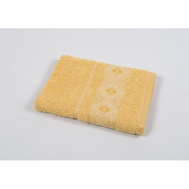 Рушник махровий Binnur - Vip Cotton 07 70 * 140 жовтий, Жовтий