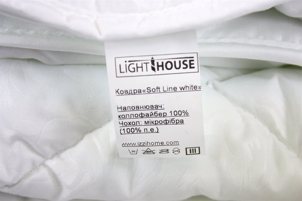 Ковдра LightHouse Soft Line white, Білий, 155х215 см.