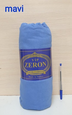 Простынь на резинке ZERON трикотажная MAVI, Голубой, 180х200 см.