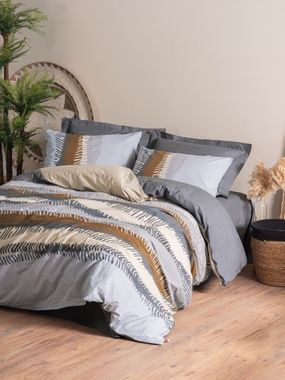 Постільна білизна Cotton box ASEL ANTRASIT, Євро, 240х260 см., 200х220 см., 1, 50х70 см., 2