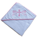 Рушник для хрещення з куточком 92 * 92 ZeronРозовий, Білий