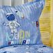 Покривало стьобане Karaca Home - Astronot lacivert синій, 180х230 см., Полуторний, 50х70 см., 1