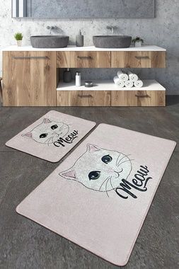 Коврик Chilai Home MIYA BANYO HALISI DJT 2Lİ , Сірий