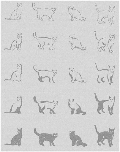 Плед LightHouse CATS сірий, 140х200 см.