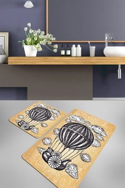 Килимки для ванної кімнати  Chilai Home PROPELLER 2 LI SET DJT , Коричневий