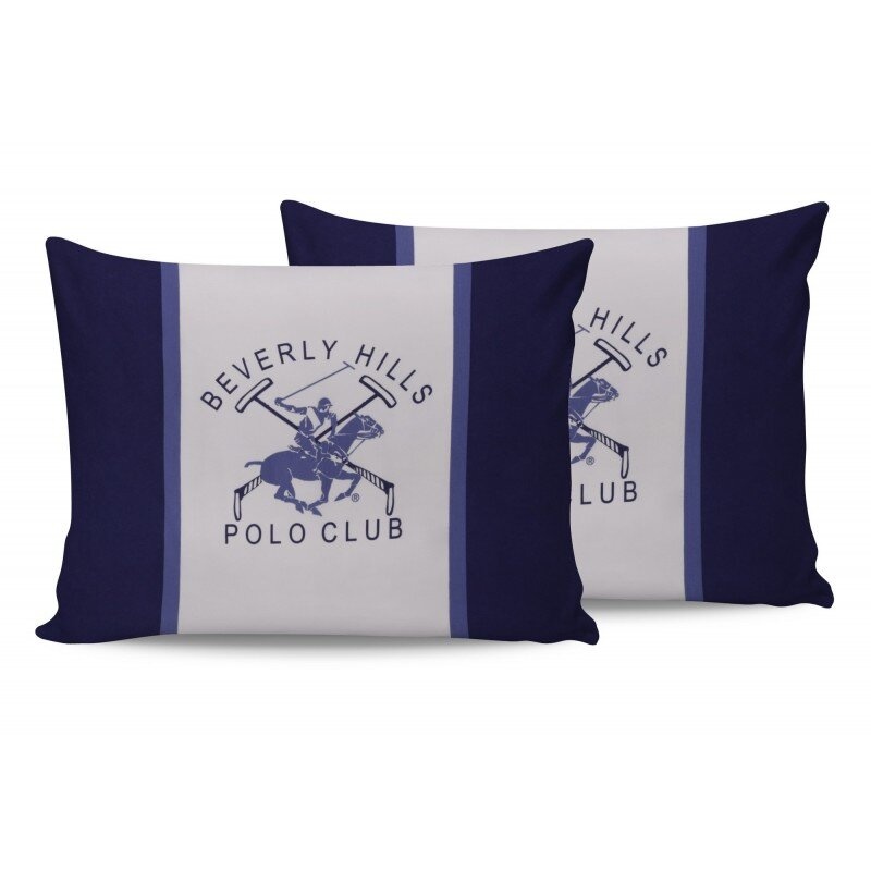 Наволочки Beverly Hills Polo Club - BHPC 029 Blue 50х70 - 2 шт, Синій, 50х70 см.